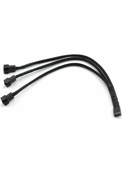 1 To 3 Çoğaltıcı 25CM Fan Uzatma Kablosu Y Tip 4 Pin 3 Pin Bilgisayar Kasa Anakart Ekran Kartı