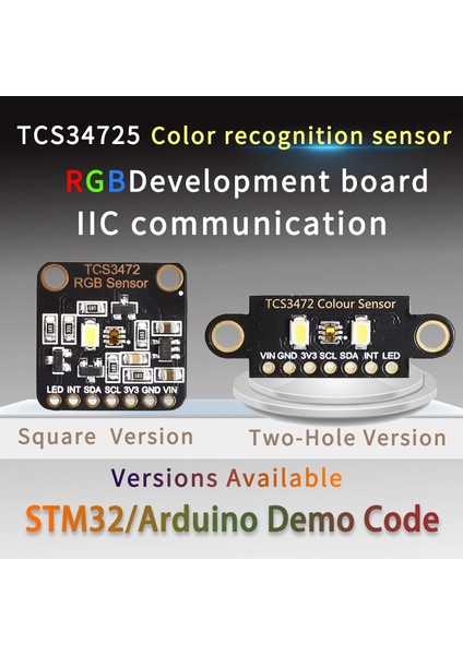 Renk Tanıma Sensörü TCS230 TCS3200 Parlak Işık Sensörü Arduino STM32 Dc 3 3/5V Için Renk Tanıma Modülü Iıc (Yurt Dışından) modelleri