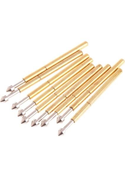 Pogo Pin P100-E2 Uyumlu 100 Adet Set Altın Kaplama Yaylı Test Probu Pim 1.3mm Konik Programlayıc