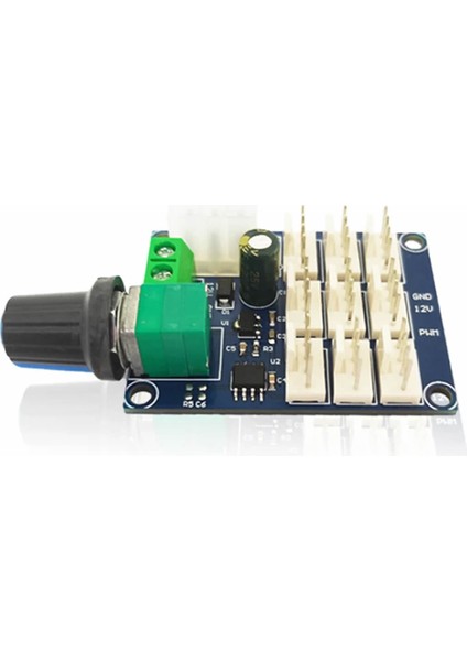 9 Kanal Dc 12V Pwm Fan Hız Kontrol Kartı Klemens Atx Besleme Soket Pot Kontrol Bilgisayar Pc Cpu fırsatları