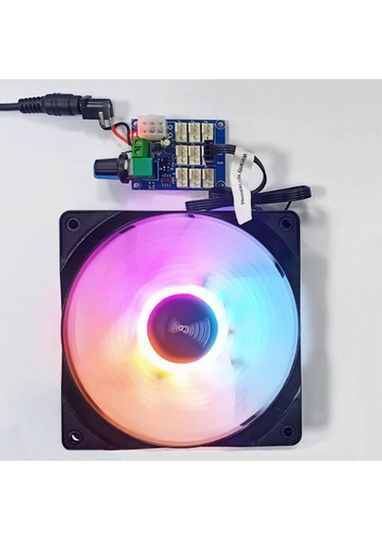 9 Kanal Dc 12V Pwm Fan Hız Kontrol Kartı Klemens Atx Besleme Soket Pot Kontrol Bilgisayar Pc Cpu