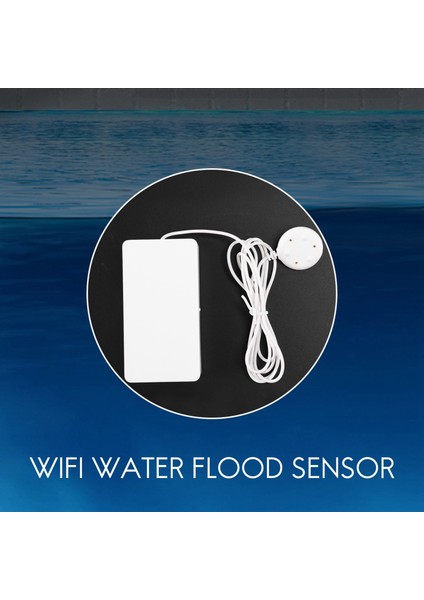 Tuka Akıllı Wifi Su Taşkın Sensörü Su Sızıntısı Dedektörü Sızıntı Tespit Edildiğinde Uyarı Gönder Alexa Google Home ile Çalışma (Yurt Dışından) indirimleri