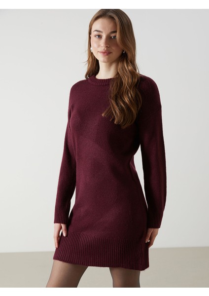 Yeni Sezon Bisiklet Yaka Kadın Triko Elbise fiyatları