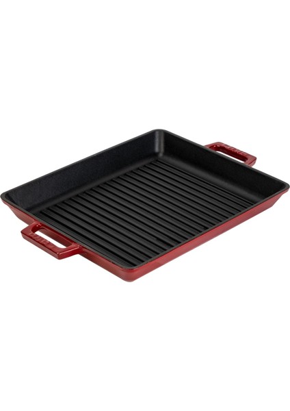 Döküm Izgara Tava Metal Kulplu 26 x 32 cm Lv Eco Gt 2632 T3