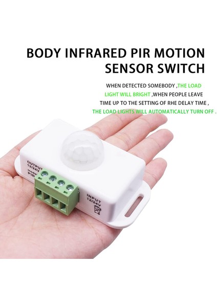 2x Dc 12V 24V Pır Hareket Sensörü Fonksiyon Denetleyicisi LED Anahtarı Gövde Kızılötesi Anahtar Hareket Zamanlayıcısı LED Şeritler Için Beyaz (Yurt Dışından) fırsatları