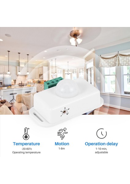 Dc 12V 24V Pır Hareket Sensörü Fonksiyon Denetleyicisi LED Anahtar Gövdesi Kızılötesi Anahtar Hareket Zamanlayıcısı LED Şeritler Için Beyaz (Yurt Dışından) fırsatları
