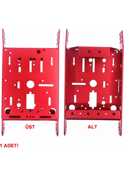 Aluminyum Robot Araba Gövdesi Metal Şase Stem Eğitim Mbot Çizgi Izleyen Yarışma Diy Oyuncak fiyatları