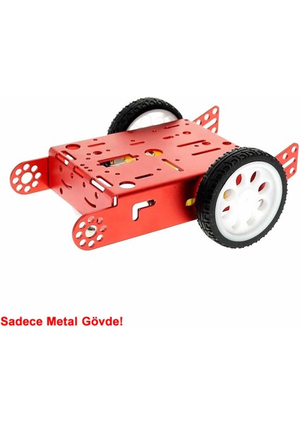 Aluminyum Robot Araba Gövdesi Metal Şase Stem Eğitim Mbot Çizgi Izleyen Yarışma Diy Oyuncak fırsatları