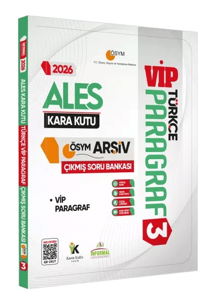 2026 ALES Türkçenin Kara Kutusu Paragraf 3 VİP ÖSYM Çıkmış Soru Havuzu Bankası Dijital Çözümlü