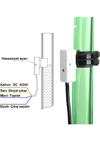 XKC-Y26-V Kapasitif Temassız Su Seviye Sensörü Şamandıra Anahtar Kazan Kap Depo Tank Havuz Akvaryum modelleri