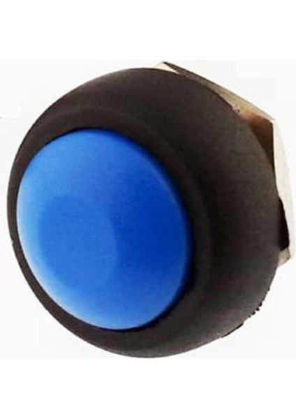 12MM PBS-33B 2 Pin Push Buton Mavi On Off 1A 250V Mini Yuvarlak Su Geçirmez Anahtar modelleri