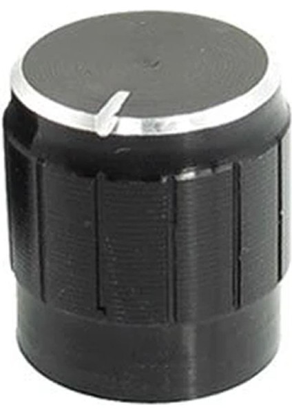 Alüminyum Pot Başlığı 6mm Tırtıklı Mil 6mm Siyah Metal Potansiyometre Rotary Enkoder Ses Voltaj