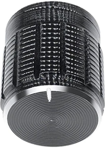 Alüminyum Pot Başlığı 6mm Tırtıklı Mil 6mm Siyah Metal Potansiyometre Rotary Enkoder Ses Voltaj fırsatları