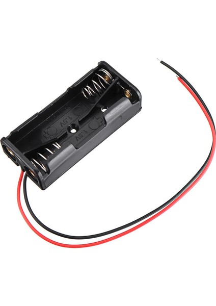 Aaa Pil Kutusu Yuvası Ince Küçük Tip 2 Adet 1.5V Pil Toplam 3V Plasitk Pil Tutucu 14CM Kablo