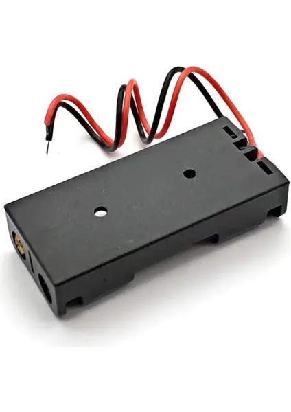 Aaa Pil Kutusu Yuvası Ince Küçük Tip 2 Adet 1.5V Pil Toplam 3V Plasitk Pil Tutucu 14CM Kablo