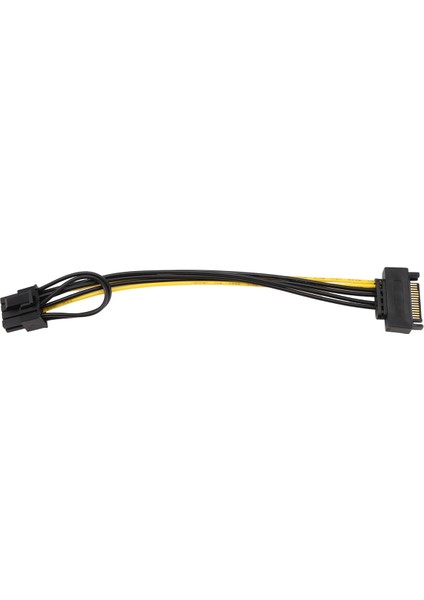 15PIN Sata Erkek-8pin (6+2) Pcı-E Güç Kaynağı Kablosu Sata Kablosu 15 Pim Ila 8 Pin Kablo 18AWG Tel (1pcs) (Yurt Dışından) indirimleri