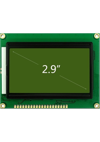2.9 Inch 12864B V2.0 Yeşil Glcd Modül Spi 5V 128X64 Pixel Grafik LCD Display Ekran fiyatları