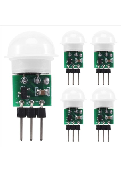AM312 Pır Sensörü 5 Paket Pır Hareket Sensörü Dış Mekan Mini Piroelektrik Kızılötesi Pır Insan Ir Sensör Modül Gövdesi (Yurt Dışından)