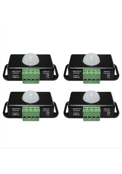 LED Hareket Sensörü 12V/24V Dc Hareket Sensörü Gövdesi Kızılötesi Hareket Pir Sensör Anahtarı Otomatik Kablosuz Ampul Dimmer (Yurt Dışından)