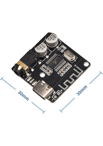 VHM-314 Type-C Bluetooth Kablosuz Ses Mp3 Modül Amfi Müzik Çalma Kartı Dc 5V USB Lityum Pil Batarya
