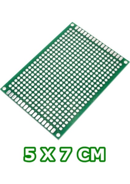 5cm x 7cm 18X24 Proto Pcb Pertinaks Elektronik Devre Prototip Deney Kartı Fr4 Delikli Plaket