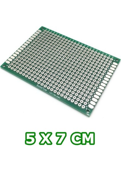 5cm x 7cm 18X24 Proto Pcb Pertinaks Elektronik Devre Prototip Deney Kartı Fr4 Delikli Plaket