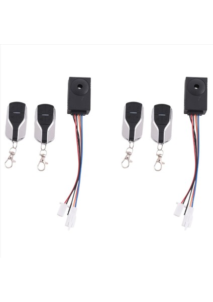 2x Ebike Alarm Sistemi 36V 48V 60V 72V Elektrikli Bisiklet/scooter Ebike/fırçasız Kontrolör Için Iki Anahtarla (Yurt Dışından)