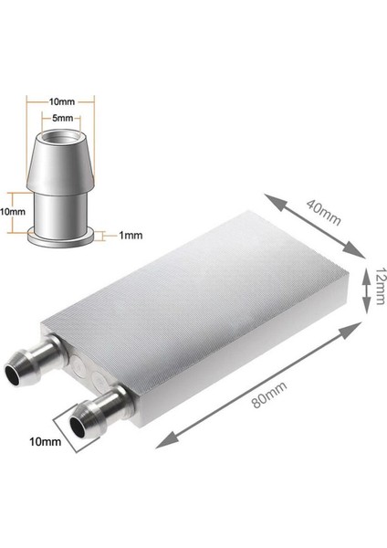 4X8CM Sıvı Su Soğutucu Aluminyum Blok Bilgisayar Cpu Grafik Gpu Anakart Xbox Lazer Kafa Soğutma
