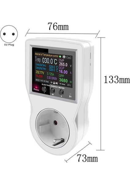Tuya Akıllı Ev Wifi Soketi Ac Voltmetre Zamanlama Anahtarı Sensörü Probu Soğutma ve Isıtma Ab Fişi (Yurt Dışından) indirimleri