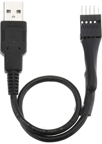 2x 9pin Erkek Harici Usb&#39;den Bir Erkek Pc Ana Pano Dahili Veri Uzatma Kablosu 20 cm (Yurt Dışından) indirimleri