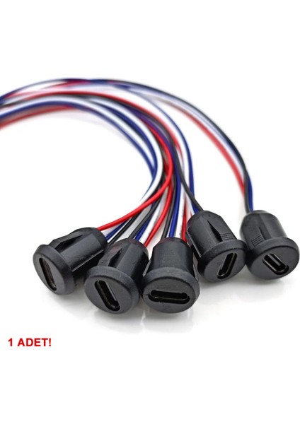 Type C Panel Montaj Dişi Soket 4 Pin 15CM Kablolu Uzatma USB 3.1 Konnektör Araba Kamera fırsatları