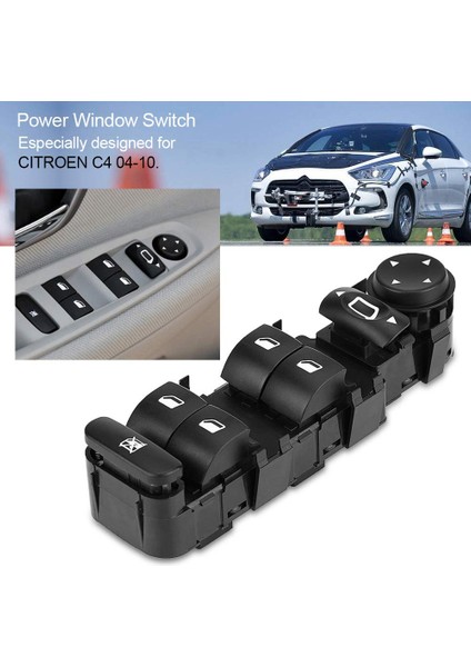 6554 Ha 6554HA Carroen C4 2005-2011 Elektrikli Güç Penceresi Sol Sürücü Tarafı Güç Kontrol Anahtarı (Yurt Dışından) fiyatları