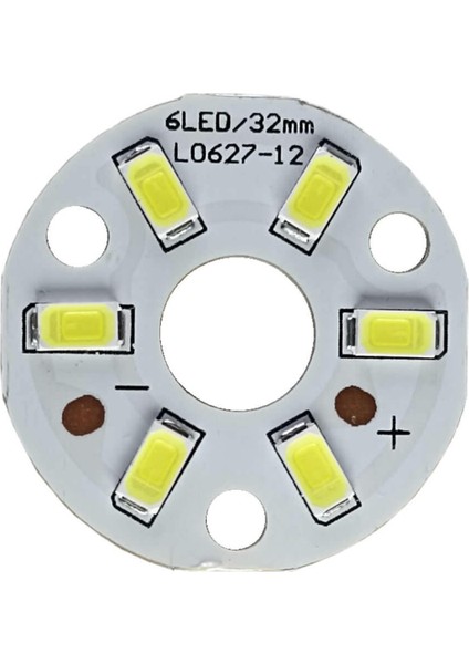 5730 12V 3W 32MM Beyaz LED Modül Aluminyum Pcb 6 LED Lamba Aydınlatma Işık