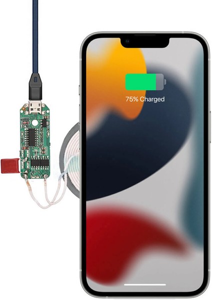 Kablosuz Şarj Modülü 10W 2A Mobil Akıllı Telefon Oyuncak Pil Şarj Transmiter Micro USB modelleri
