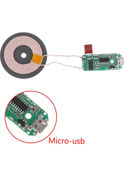 Kablosuz Şarj Modülü 10W 2A Mobil Akıllı Telefon Oyuncak Pil Şarj Transmiter Micro USB fırsatları