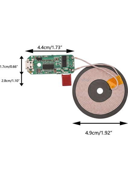 Kablosuz Şarj Modülü 10W 2A Mobil Akıllı Telefon Oyuncak Pil Şarj Transmiter Micro USB indirimleri
