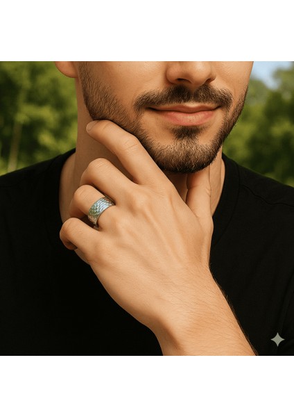 Erkek Xuping Çelik Alyans - Geniş Model - Gümüş Renk - 17 Ölçü fiyatları