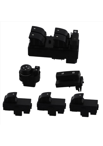 6pcs/set Ön Sağ Elektrikli Pencere Kaldırıcı Düğmesi Kapı Kilit Aynası Kontrol Anahtarı Chevy Silverado Gmc Sierra (Yurt Dışından)