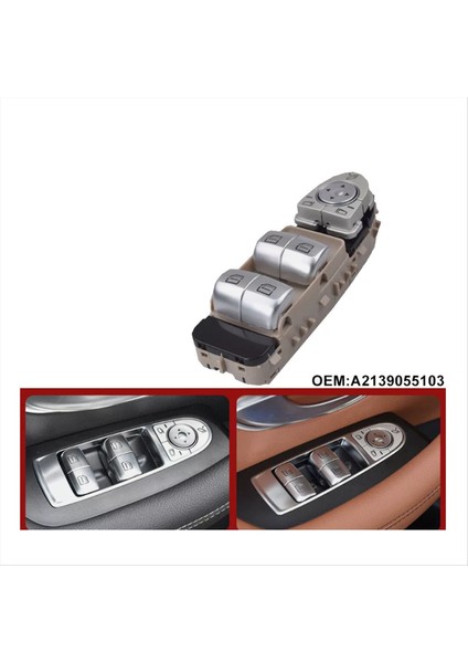 Araba Ön Sol Yan Elektrikli Güç Penceresi Kaldırma Kontrol Anahtarı A2139055103 Mercedes-Benz E Sınıfı W213 W238 Lhd (Yurt Dışından) fiyatları