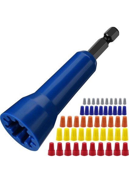 1 Adet Tel Bükülme Spinner, Spin Bükülme Tel Konektör Soketi, 1/4 Inçlik Kablo Kapakları ile Tel Konektör Sürücüsü ile Tel Konektör Sürücüsü (Yurt Dışından)