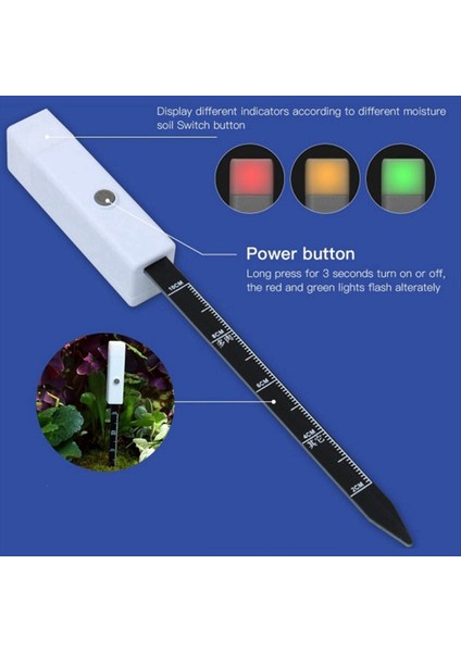 Toprak Nem Ölçer Bahçe Çim Için 3 Renk Gösterge Lambası ile Kapalı ve Dış Mekan Akıllı Prob Için (Yurt Dışından) indirimleri