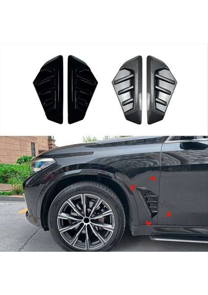 Bmw X5 G05 Lcı M Sport 2023+ Parlak Siyah Için Araba Yan Kanat Hava Akışı Alım Kapağı Kapak Yan Çamurluk Trim Spoiler (Yurt Dışından) fiyatları
