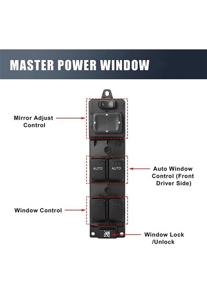 GS3L-66-350 Power Master Pencere Anahtarı Pencere Asansör Kontrol Anahtarı Mazda Cx7 2007-2012 (Yurt Dışından) indirimleri