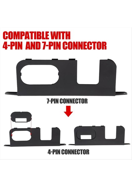 Maverick 22-25 Otomotiv Aksesuarları Için Ford Için 4/7 Pimli Konektörlü Araba Arka Tampon Kapağı Plakası (Yurt Dışından) indirimleri