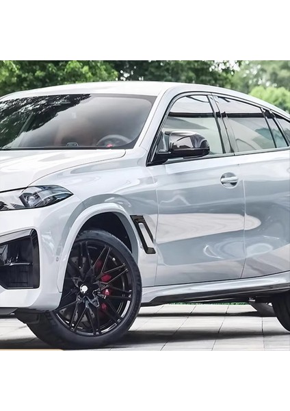 Araba Tarafı Çamurlu Sticker Shark Gill Hava Akış Kanadı Havalandırma Trim Bmw X6 G06 2020-2024 Aksesuarlar Siyah (Yurt Dışından) indirimleri