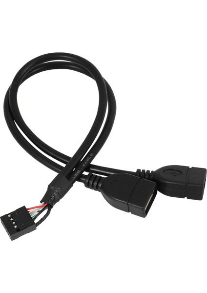 2 Adet 30CM 10 Pin Anakart Dişi Başlığı 2 Port Çift USB 2.0 Erkek Adaptörü Dupont Y Ayırıcı Kablosu (10PIN/02:00) (Yurt Dışından) modelleri