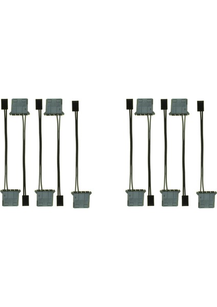 10PCS Ide Ila 3 Pin Fan Güç Kablosu Molex D 3 Pin Konnektör Bilgisayar Pc Soğutma Dönüştürücü Kablo (Yurt Dışından)