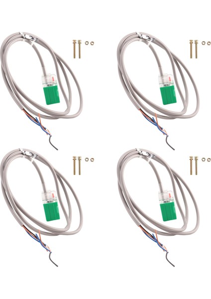4x PL-05N/P Dc 10-30V Npn No 5mm Kare Endüktif Yakınlık Sensör Anahtarı 3 Tel P Vidalı (Yurt Dışından)