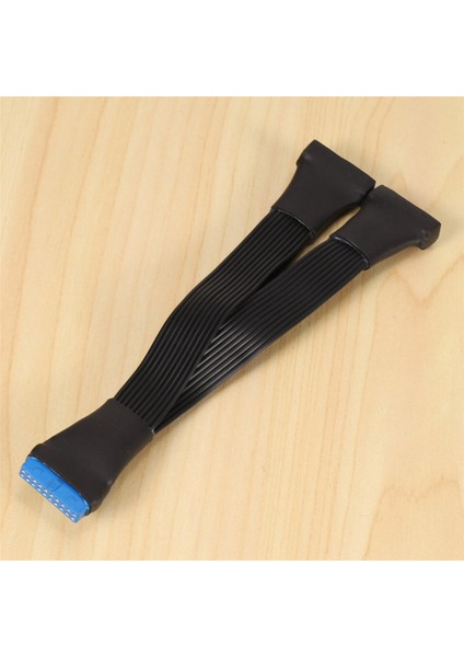2x Anakart Ana Aboard Usb3.0 19PIN 20PIN 19 Pimli 20 Pimli 1 Ila 2 Güç Genişleme Kablosu 12CM (Yurt Dışından) indirimleri