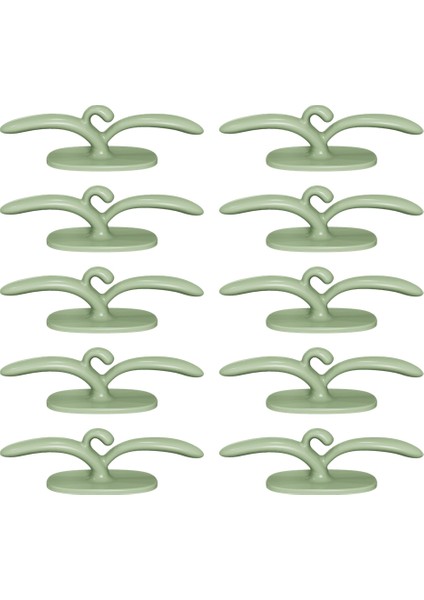 Mutfak Teli Sarıcı Ev Tel Organer Fiş Kanca Tutucu Sarma Tel Klipsli Güç Kablosu Düzenlemesi Yeşil (Yurt Dışından)